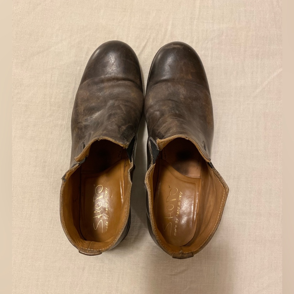 Stunning Shoto Mahogany Brogue Boots - Picture 6 of 12